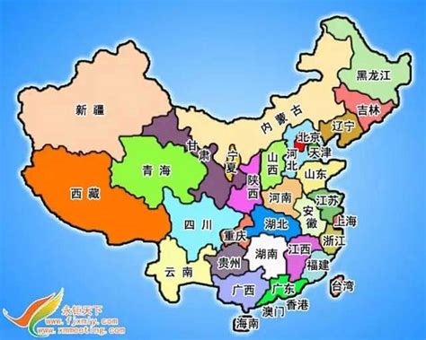 中國大陸省份地圖|中国地图全图